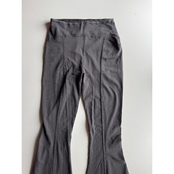 Urban Outfitters OUT FROM UNDER Aria Grey Cotton Seamed Flared Pants, Size S - Picture 5 of 13